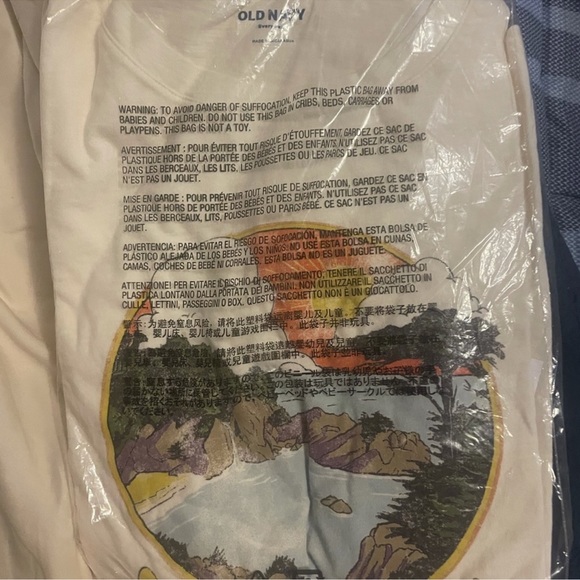 NWT OLD NAVY EveryWear Slub-Knit Graphic T-Shirt COLOR WISHBBONE X-LARGE - Picture 6 of 7